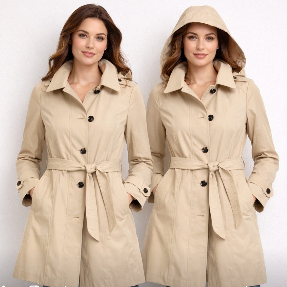 London Fog Women's Beige Trench Coat